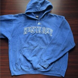 Vintage Starter Kentucky Wildcats Hoodie Sweatshirt Size Small
